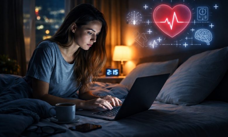 Obiceiul de a sta treaz până târziu, asociat cu un risc mai mare pentru sănătatea inimii, arată un studiu amplu 1 Obiceiul de a sta treaz până târziu, asociat cu un risc mai mare pentru sănătatea inimii, arată un studiu amplu 1